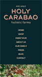 Mobile Screenshot of holycarabao.com