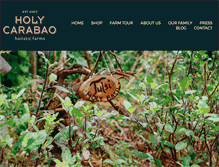 Tablet Screenshot of holycarabao.com